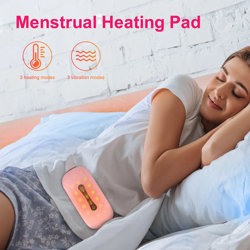 Hot Sale Lumbar Massage Belt Vibrating Heating Waist Massager for Menstrual Pain Relief