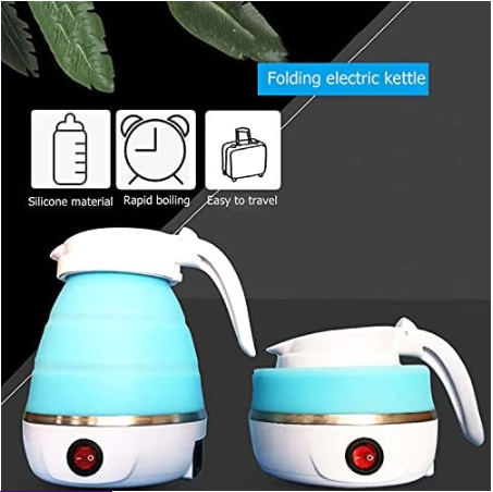 Food Grade Silicone Travel Foldable Electric Kettle Boil